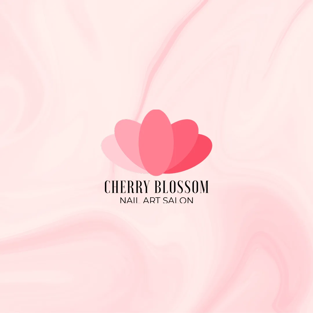 cherry blossom körömszalon arculatterv